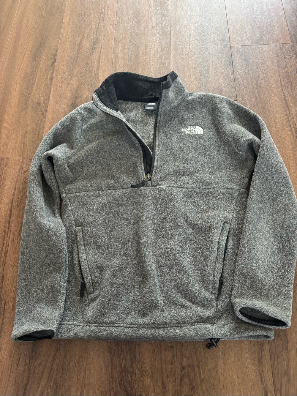 The North Face Heather Gray Half-Zip Fleece Pullover